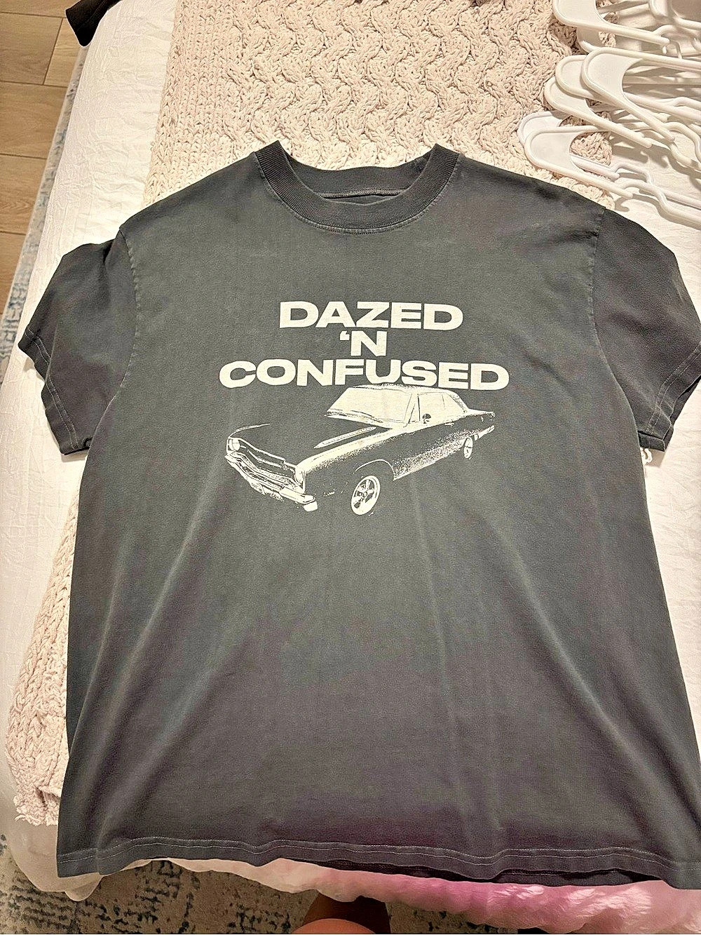 John Galt Dazed N Confused Car Graphic Cropped Tee Graphic Short Sleeve Tee in